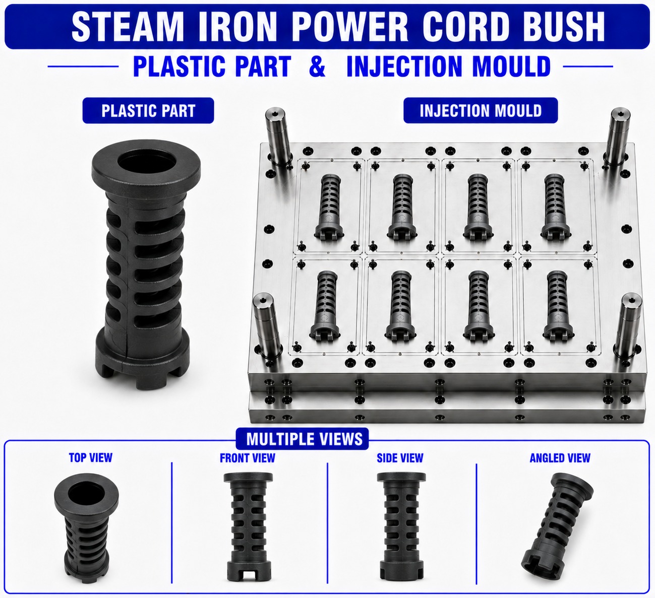 Steam Iron Plastic Power Cord Bush Mould and Moulding Service